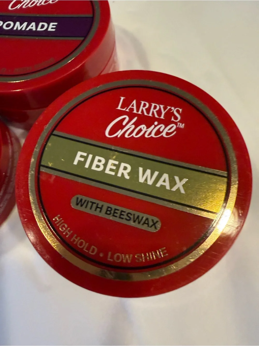 Larry's Choice Styling Cream, Pomade, and Fiber Wax Set